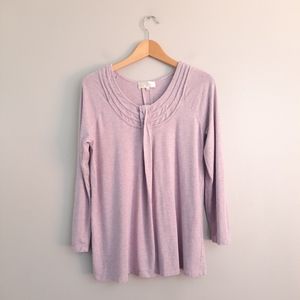 Texere Lavender Petite Scoop Neck Top
